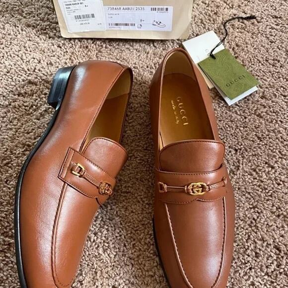 Gucci Supple Lamb Loafers in Cuir BNWB 9.5 US - Picture 4 of 7